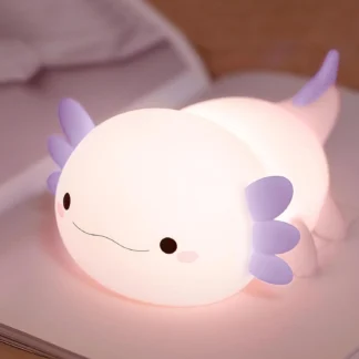 Veilleuse silicone pour enfant - Axolotl mignon